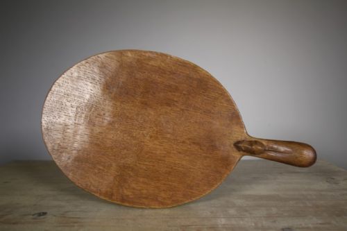 LARGE ADZED MOUSEMAN CIRCA 1930 CHEESE BOARD - ADDITIONAL PHOTO 3