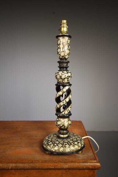 TALL 1920S KASHMIRI TABLE LAMP