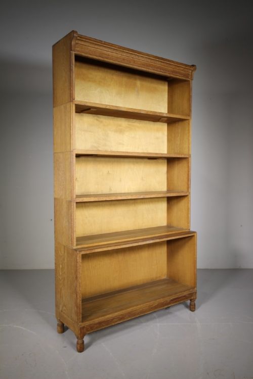 English 1920’S Solid Oak Open Bookcases