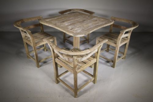 Rare Lister 1920’S Teak Garden Dining Set – Most Expensive Model
