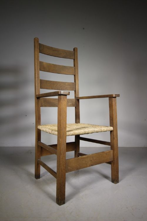 Heals Letchworth Antique Oak Armchair