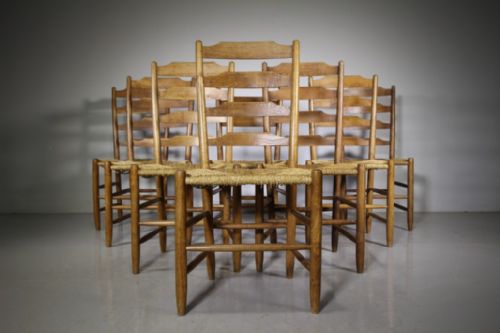 

Rare Set of Eight 1930’S Dicon Nance Dining Chairs – St.ives Studio