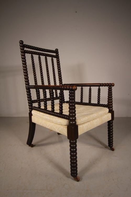 English Regency Antique Bobbin Turned Armchair