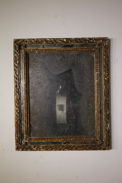 18th Century Italian Antique Carved Pine Gilt Mirror