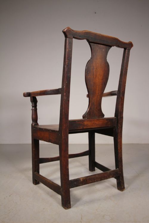 18TH CENTURY FRUITWOOD ANTIQUE ENGLISH ARMCHAIR - ADDITIONAL PHOTO 1