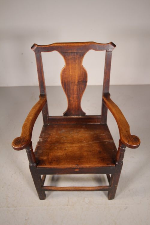18TH CENTURY FRUITWOOD ANTIQUE ENGLISH ARMCHAIR - ADDITIONAL PHOTO 2
