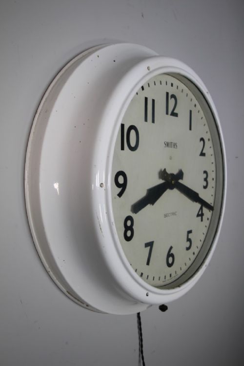 LARGE 1930S SMITHS SECTRIC HOSPITAL WALL CLOCK - ADDITIONAL PHOTO 2