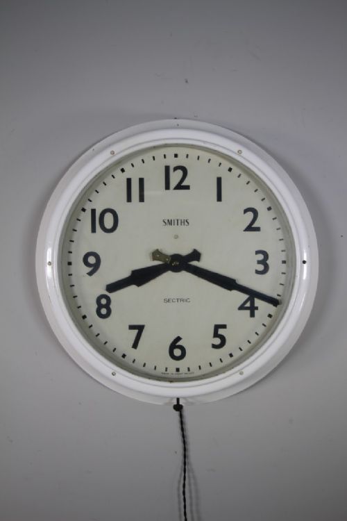 LARGE 1930S SMITHS SECTRIC HOSPITAL WALL CLOCK - ADDITIONAL PHOTO 4