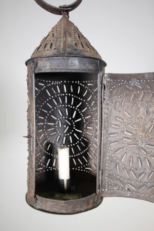 19th Century Antique Tin Thousand Eyes Lantern