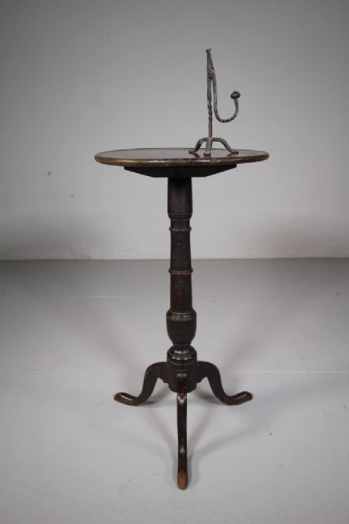 Honest 18th Century Antique Candlestand Tripod