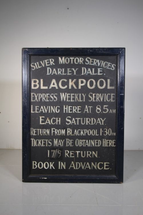 Rare Original Painted Edwardian Antique Transport Sign