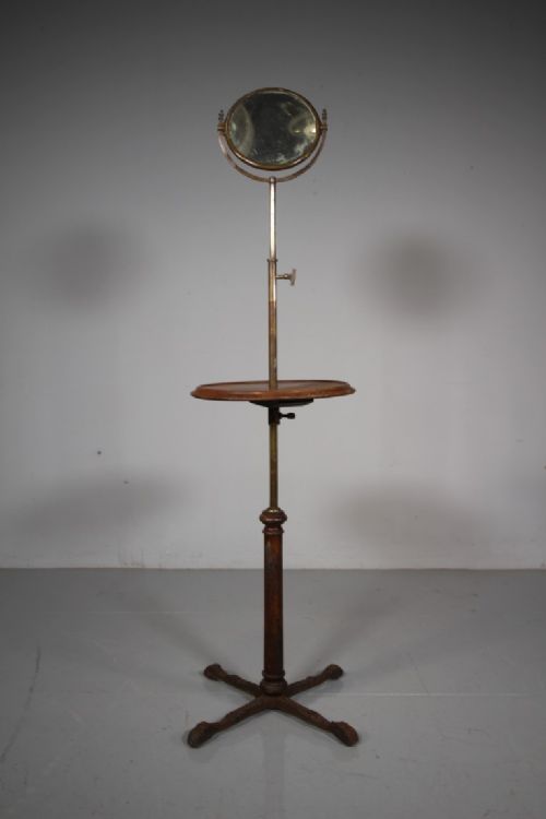 19TH CENTURY ENGLISH ANTIQUE SHAVING MIRROR STAND - ADDITIONAL PHOTO 4