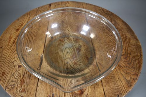 Large Rare 19th Century Antique Glass Creamer Bowl