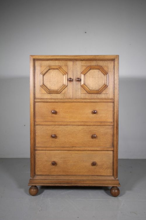 Heals Edwardian Antique Buttery Hutch Range Tall Boy Cupboard