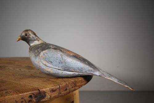Original English 19th Century Antique Decoy Pigeon