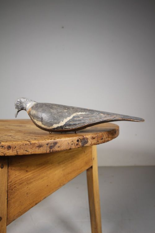 Original English 19th Century Antique Decoy Pigeon