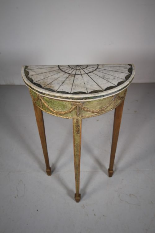 
Beautiful Regency Antique Console with Amazing Marble Top