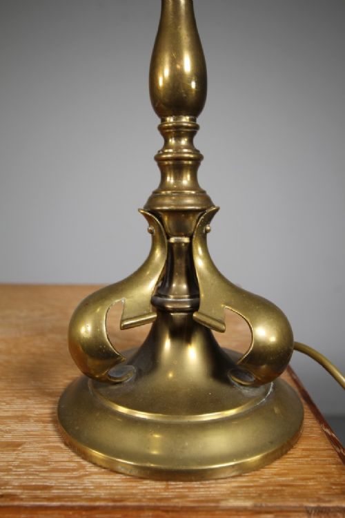 ENGLISH EDWARDIAN ANTIQUE QUALITY TABLE LAMP - ADDITIONAL PHOTO 2