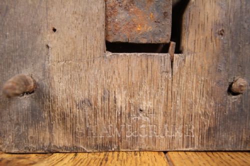 GEORGIAN ANTIQUE WORKING OAK BOX LOCK KEY - ADDITIONAL PHOTO 7