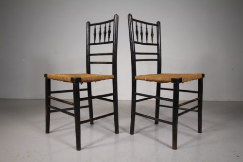 Pair of William Morris Antique Sussex Chairs