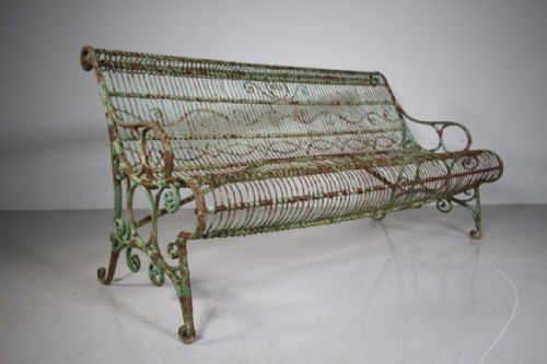 Rare Model Regency Antique Garden Bench Seat
