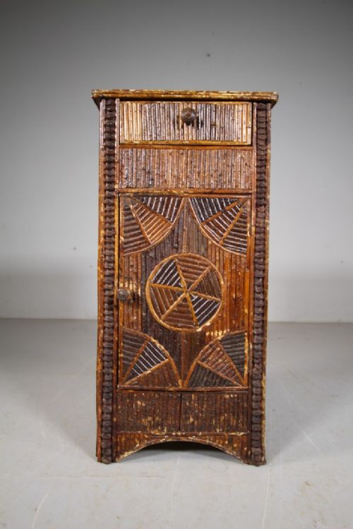 Fabulous 19th Century Rustic Antique Twig Cabinet