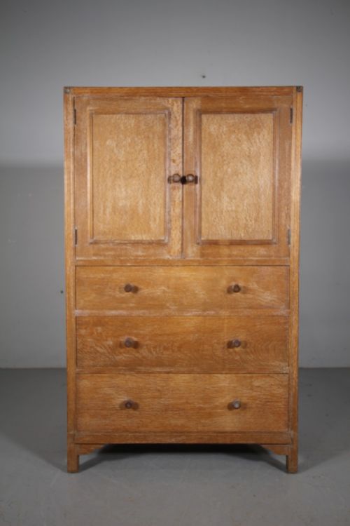 Heals 1930’S Oak Tallboy Cupboard