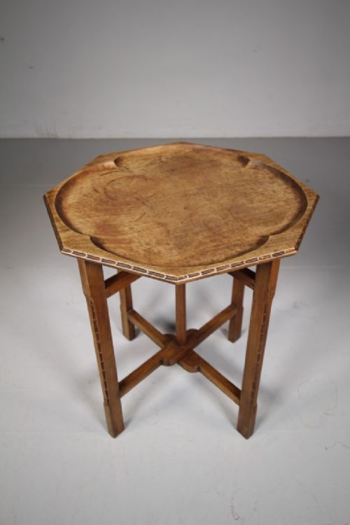 English 1920'S Cotswold School Oak Side Table