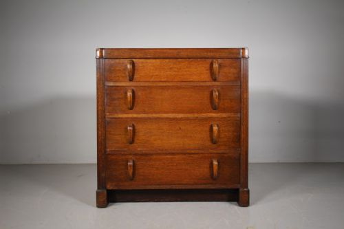 Heals 1930’S Oak Odeon Chest of Drawers