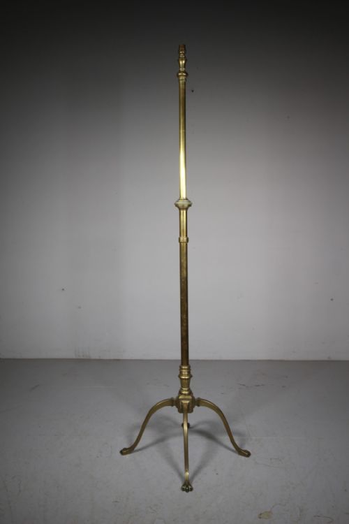 W.a.s. Benson Antique Rise & Fall Brass Floor Lamp – Stamped