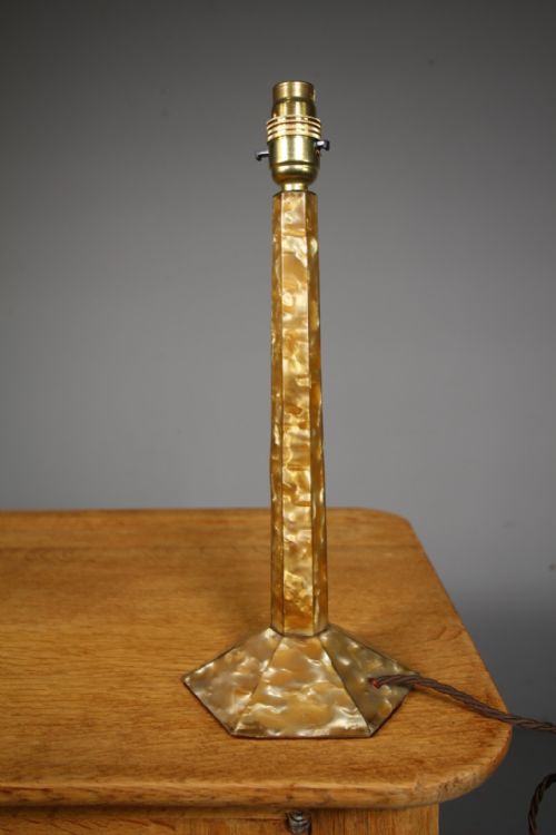 1920’S Faux Mother of Pearl Table Lamp – Rewired