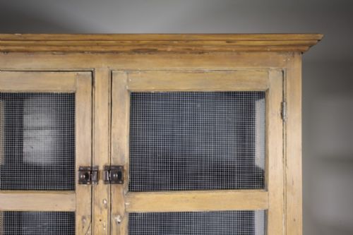 ENGLISH GEORGIAN ANTIQUE PINE KITCHEN FOOD CUPBOARD - ADDITIONAL PHOTO 4