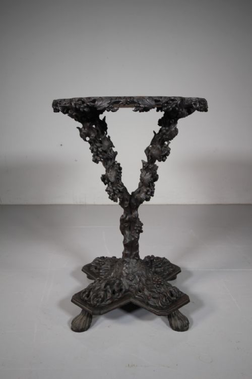 Amazing English 19th Century Antique Carved Wine Table
