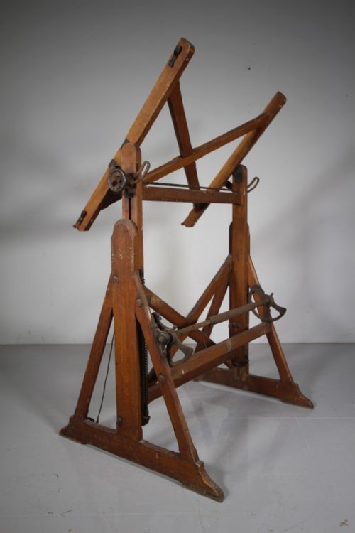 ENGLISH 19TH CENTURY ANTIQUE ARCHITECTS DRAWING BOARD STAND - ADDITIONAL PHOTO 1