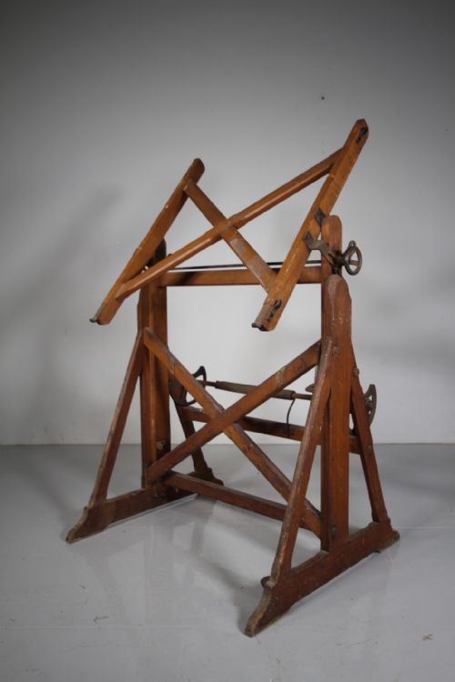 ENGLISH 19TH CENTURY ANTIQUE ARCHITECTS DRAWING BOARD STAND - ADDITIONAL PHOTO 3