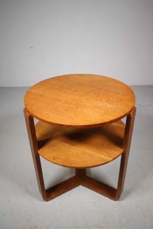 1930’S Silky Oak Oak Two Tier Side Table