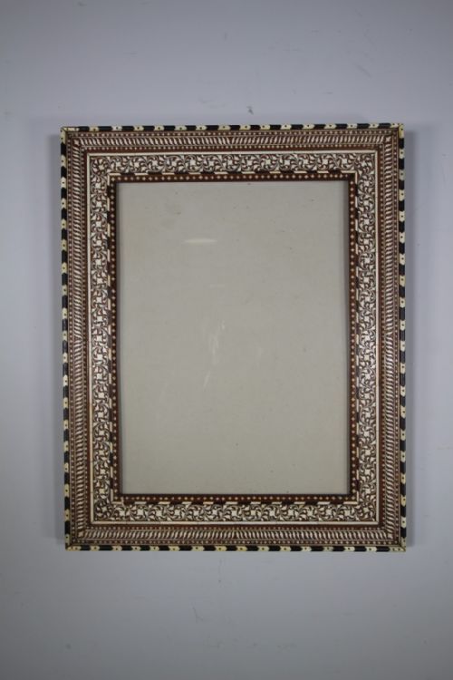 Beautiful 19th Century Hoshiarpur Inalid Antique Frame