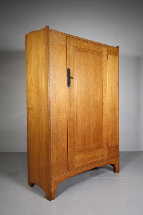 RARE EARLY HEALS ANTIQUE OAK HANGING CUPBOARD - ADDITIONAL PHOTO 5