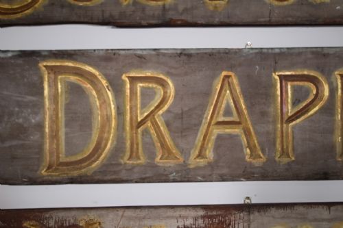 SET OF FOUR AMAZING HUGE 19TH CENTURY ANTIQUE SHOP FRONT SIGNS PROVENANCE - ADDITIONAL PHOTO 8