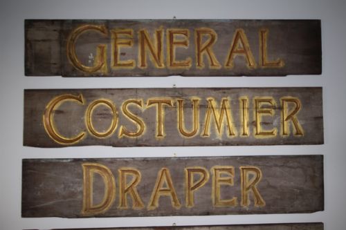 SET OF FOUR AMAZING HUGE 19TH CENTURY ANTIQUE SHOP FRONT SIGNS PROVENANCE - ADDITIONAL PHOTO 9