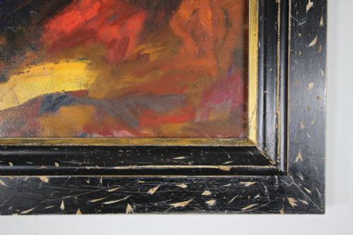 ENGLISH ABSTRACT OIL PAINTING SIGNED DATED 1964 - ADDITIONAL PHOTO 4