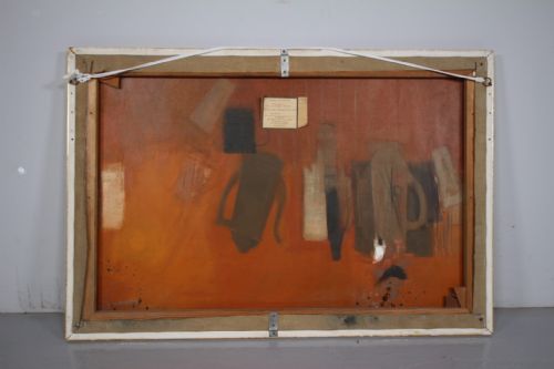 LARGE BLUE MOON ABSTRACT PAINTING DATED 1967 BY WILLIAM LITTLEJOHN RSA - ADDITIONAL PHOTO 2