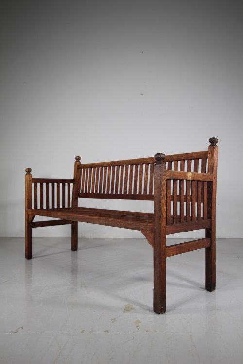 Heals of London Antique Teak Garden ‘Alexandra’ Bench