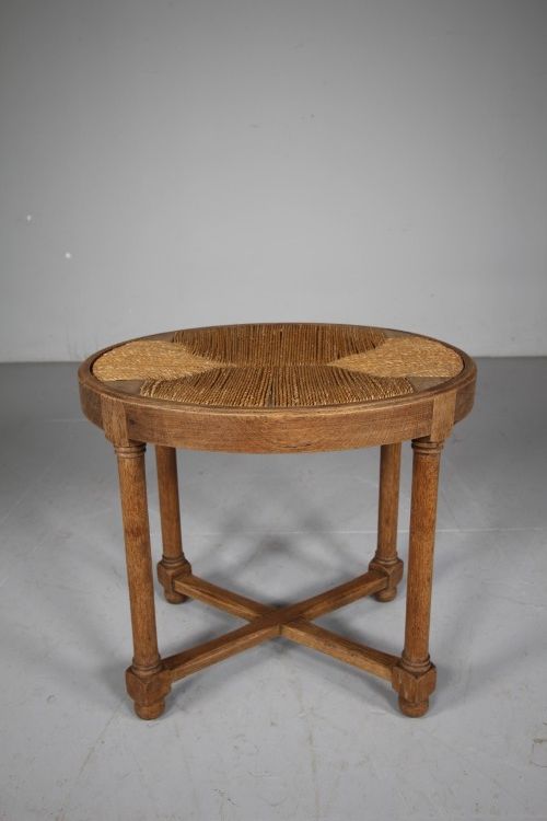 Rare Heals Antique Oak Tilden Range Oval Stool
