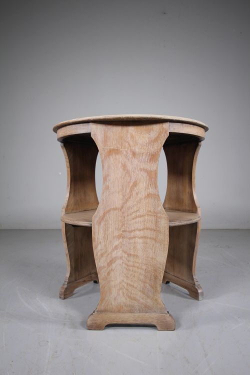 Rare Heals 1920's Oak Side Table - Labelled 