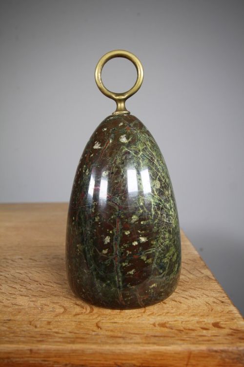 19th Century English Antique Serpentine Door Stop 