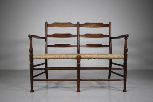 Listed William Morris Antique Clissett Style Bench Seat 