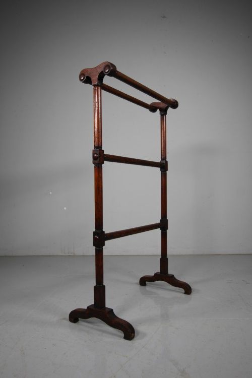 Regency English Quality Antique Mahogany Narrow Towel Rail