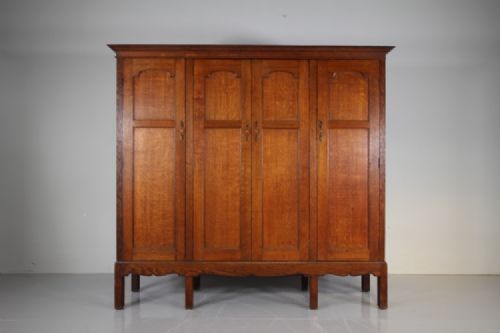 Rare Arthur Simpson Edwardian Antique Oak Cupboard 
