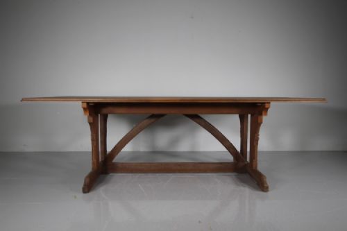 19th Century Large Scale Antique Oak Dining Table - Provenance 